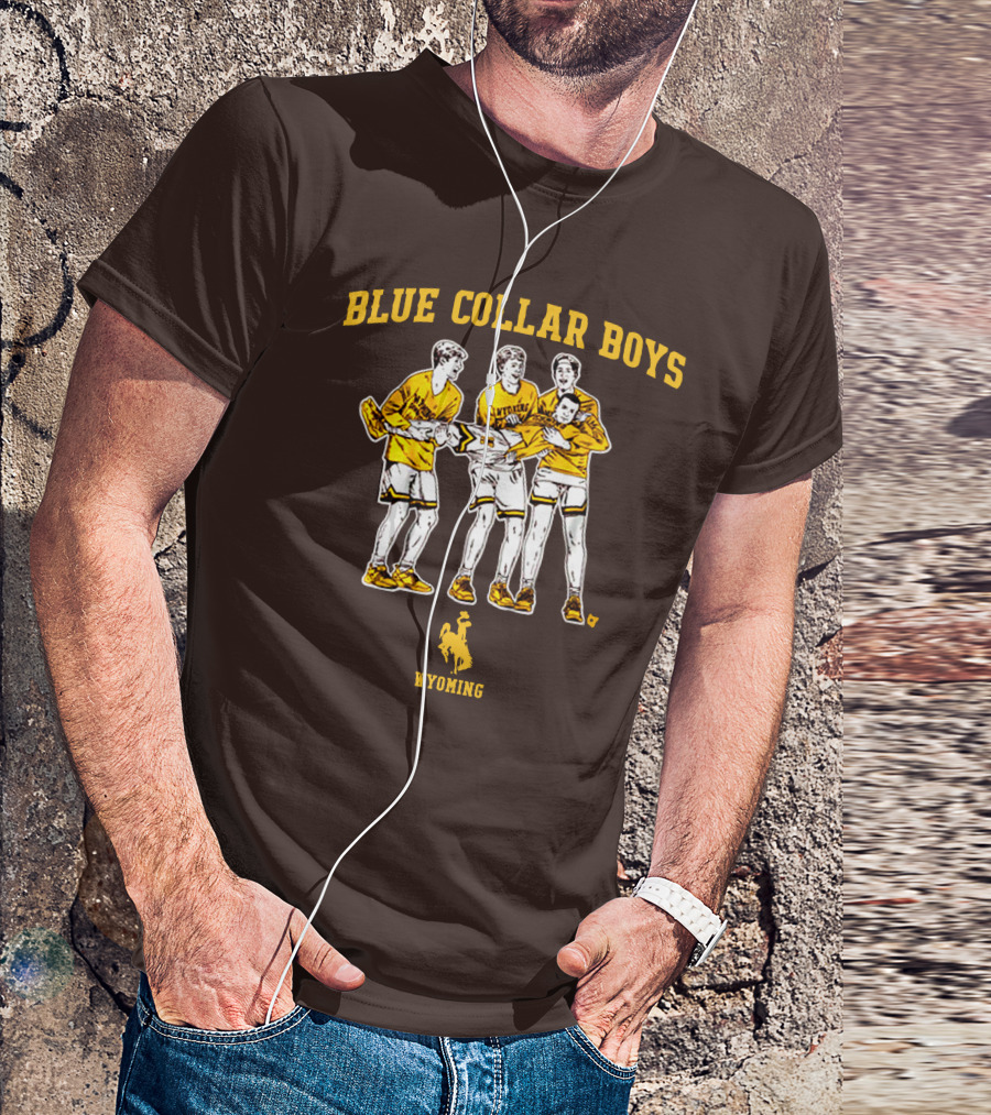 Blue Collar Boys Wyoming Basketball Team T-Shirt