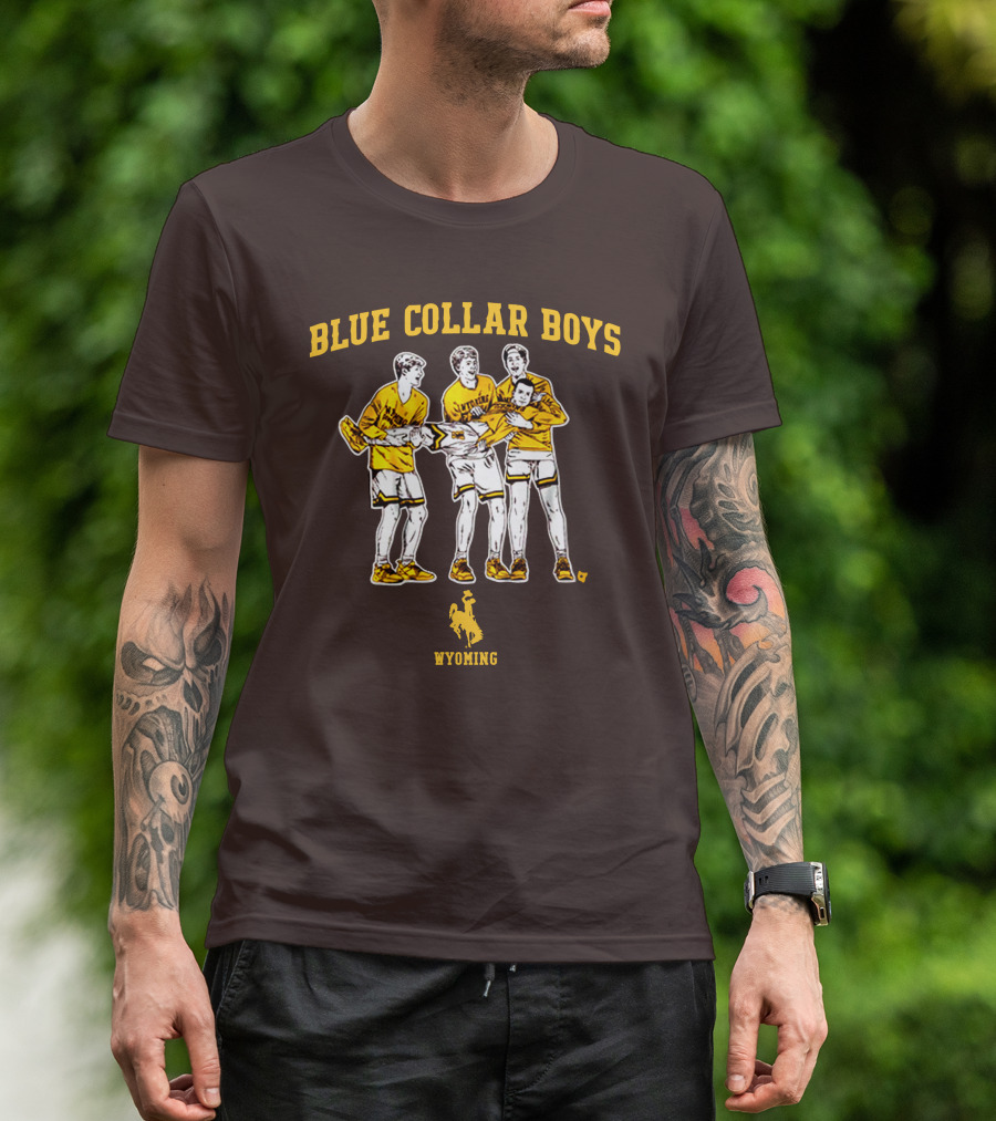 Blue Collar Boys Wyoming Basketball Team T-Shirt