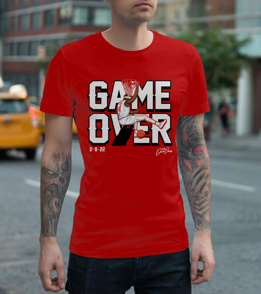 Davonte Devo Davis Game Over Dunk 2-8-22 Signature T-Shirt