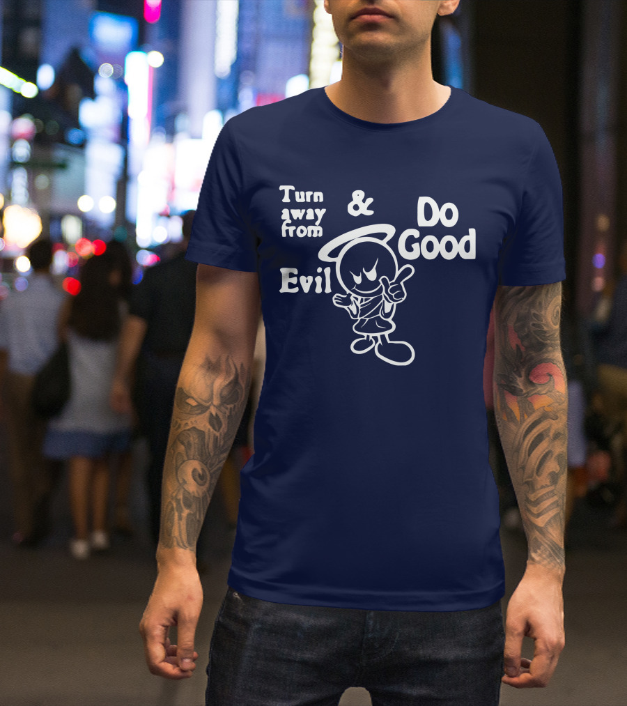 Turn Away From Evil And Do Good Halo Character T-Shirt
