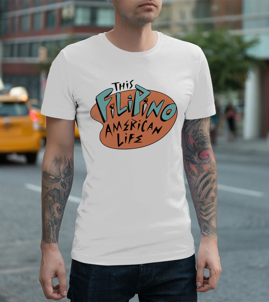 This Filipino American Life TFAL Retro Vibe Text T-Shirt