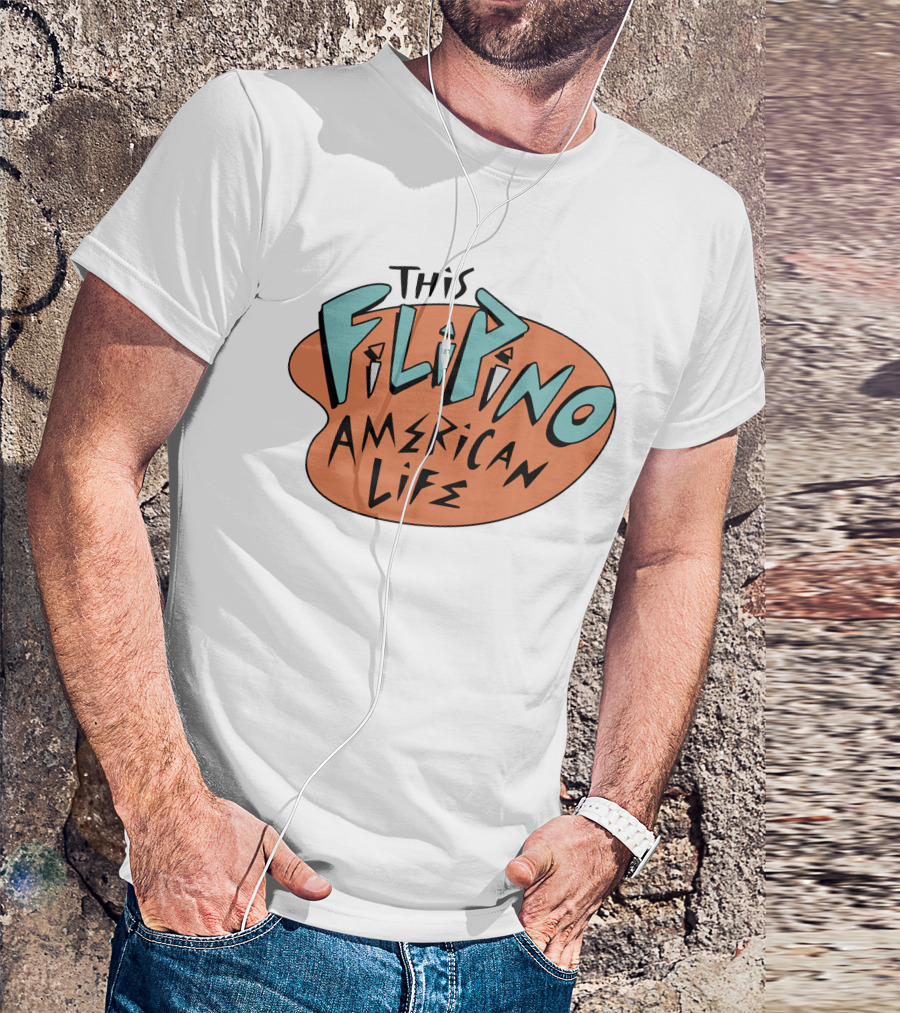 This Filipino American Life TFAL Retro Vibe Text T-Shirt