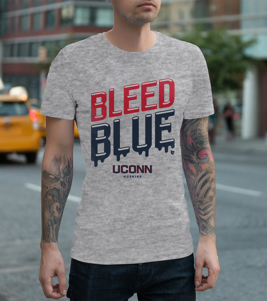 BLEED BLUE UCONN HUSKIES T-Shirt
