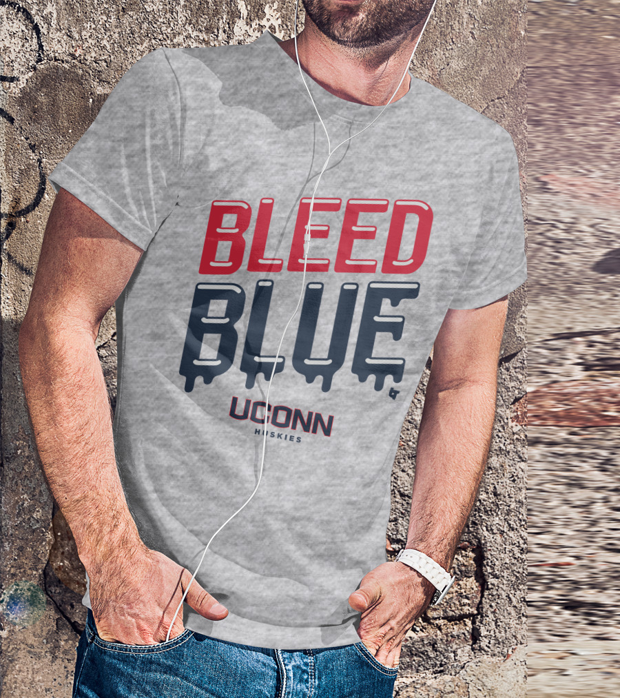 BLEED BLUE UCONN HUSKIES T-Shirt