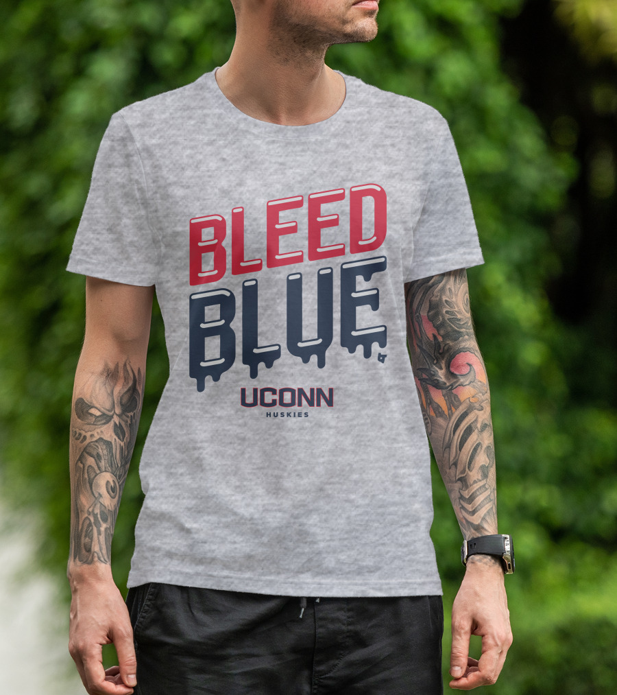 BLEED BLUE UCONN HUSKIES T-Shirt
