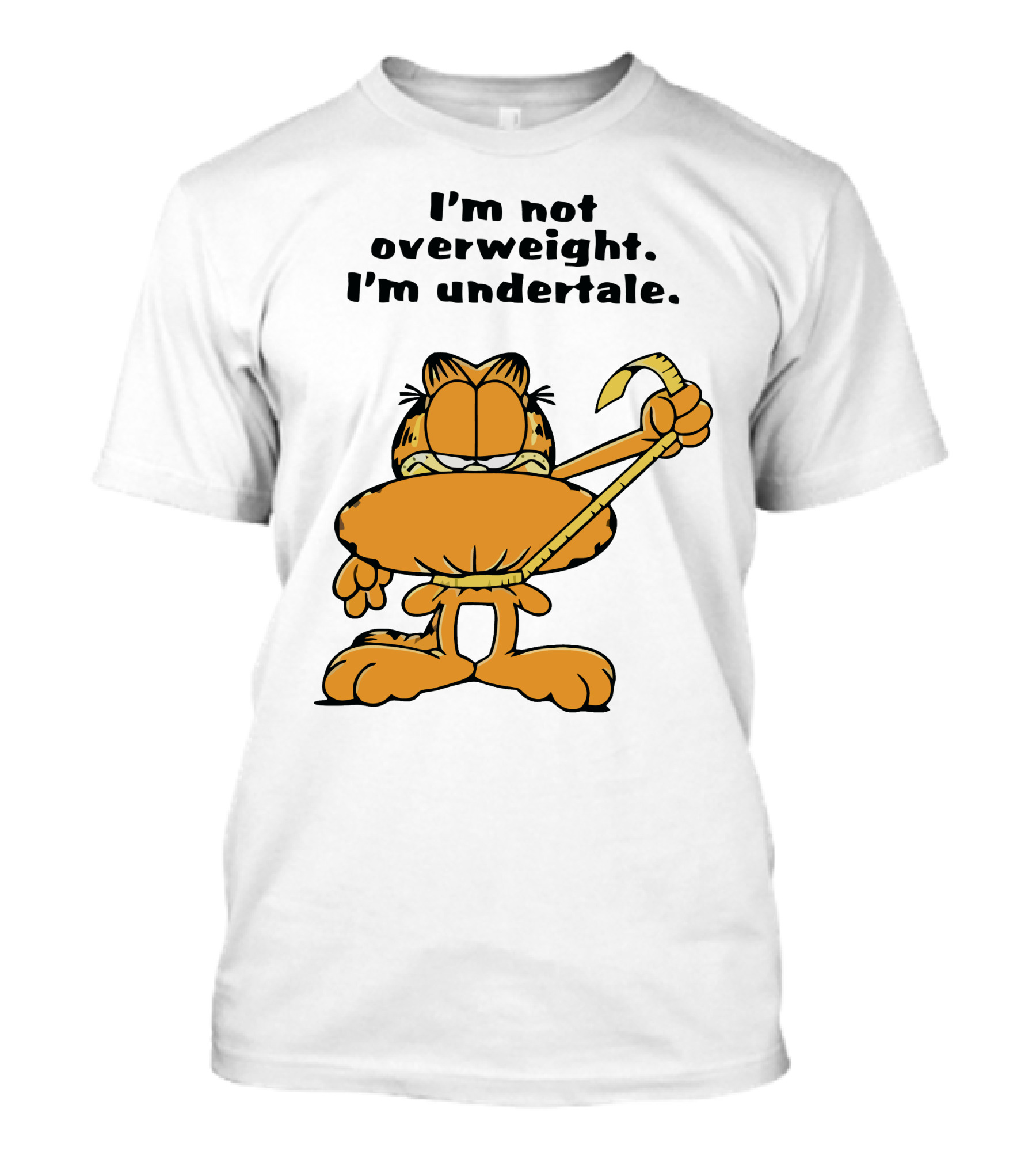 I'm Not Overweight I'm Undertale Garfield Image T-Shirt