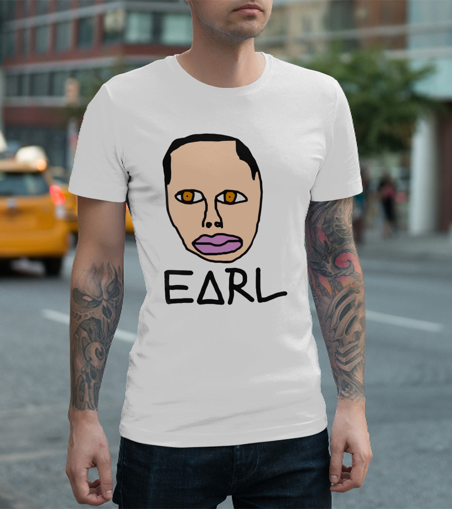 Earl Sweatshirt Odd Future Free Earl Face Drawing T-Shirt