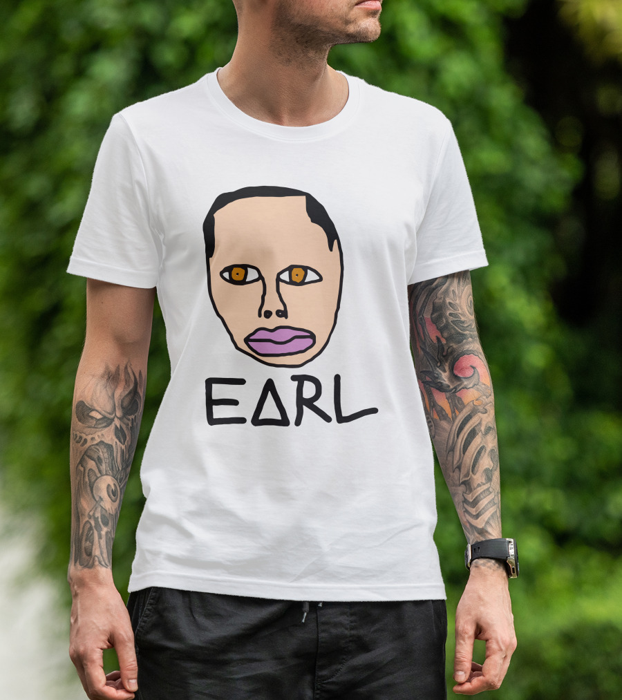 Earl Sweatshirt Odd Future Free Earl Face Drawing T-Shirt