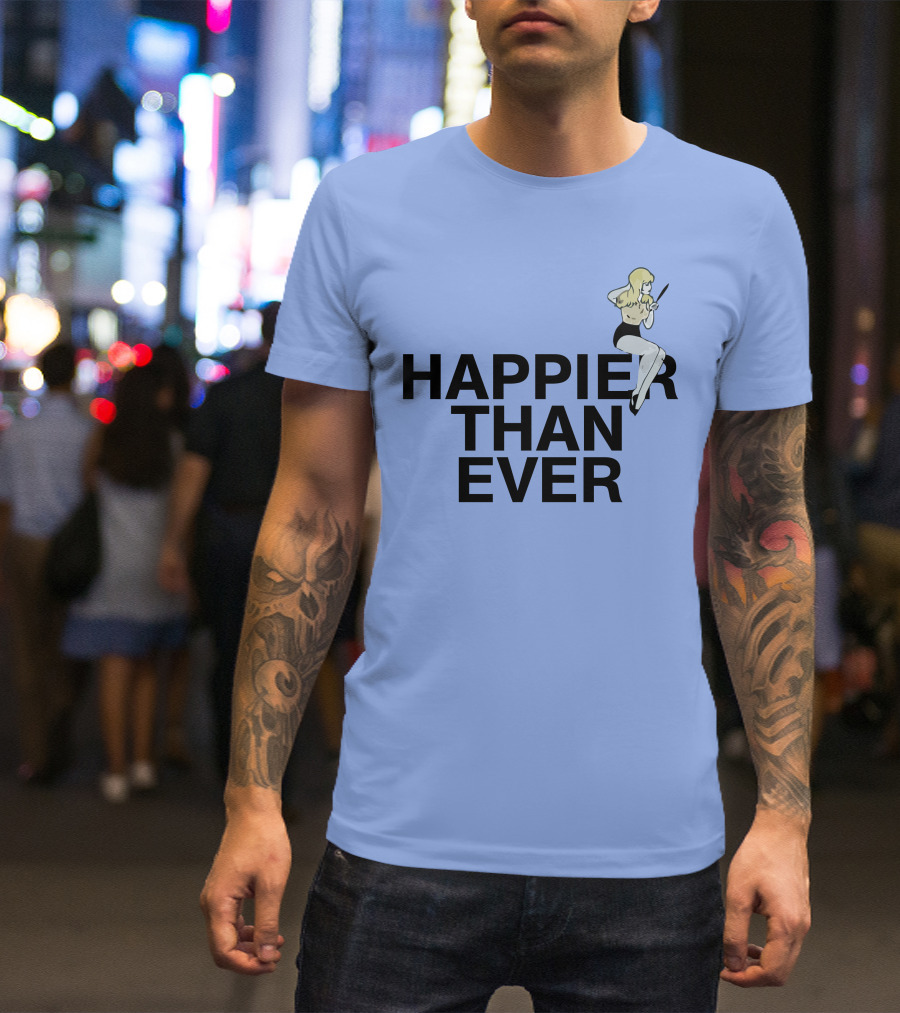 Happier Than Ever Pin-Up T-Shirt
