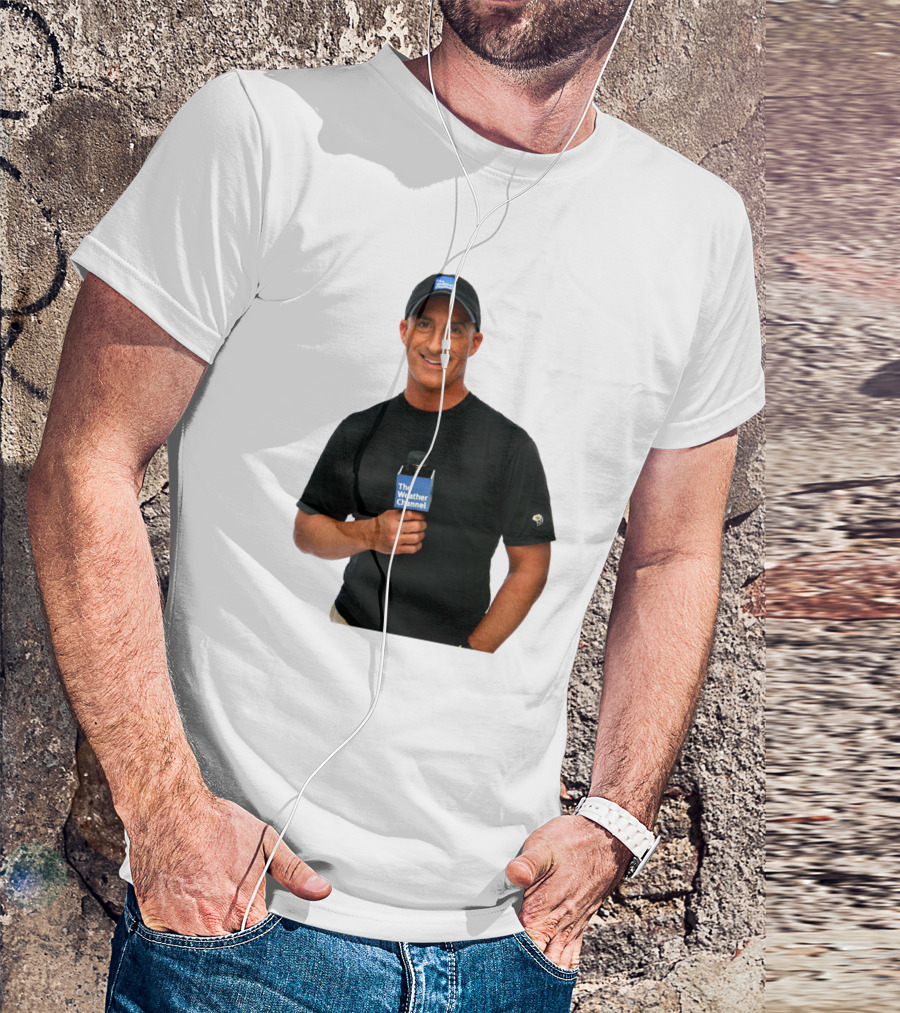 Jim Cantore The Weather Channel Mic And Cap T-Shirt