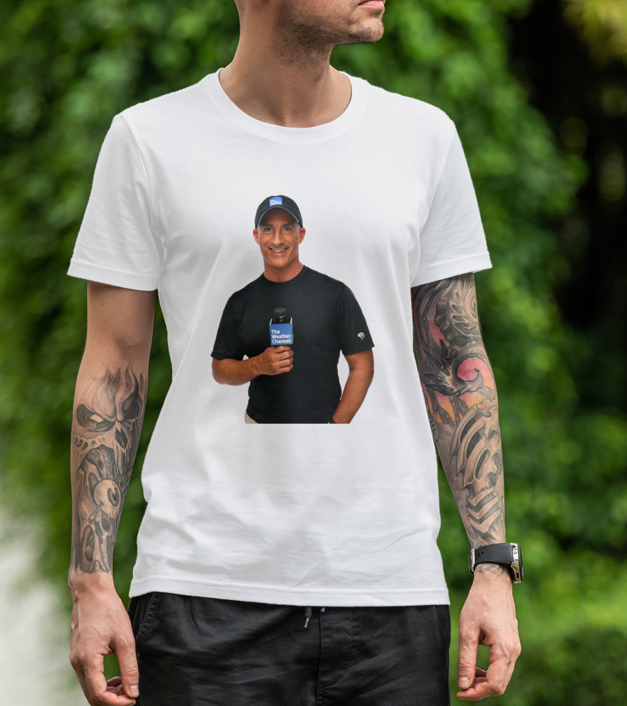 Jim Cantore The Weather Channel Mic And Cap T-Shirt