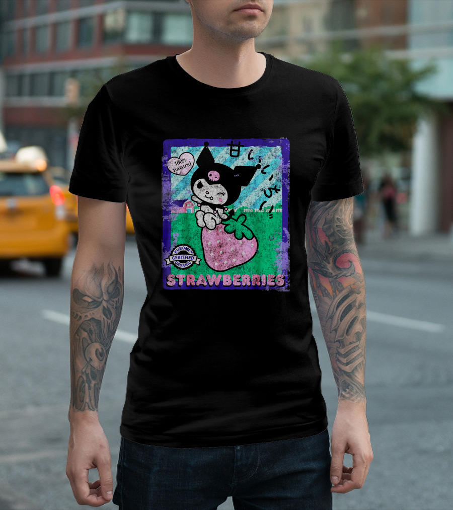 Kuromi Certified Organic 100% Natural Strawberries T-Shirt