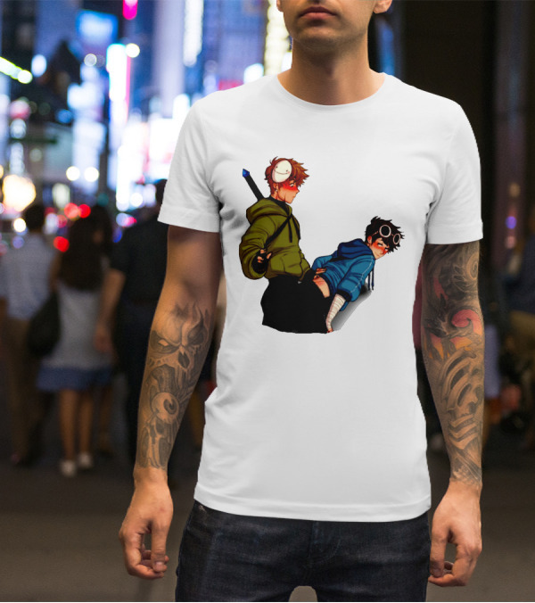 DreamNotFound Fanart Characters Fantasy Hoodie Sword Virtual Goggles T-Shirt