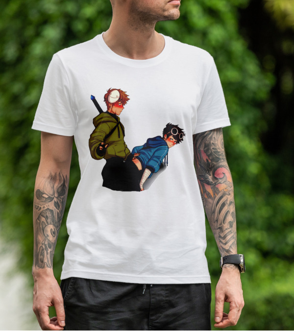 DreamNotFound Fanart Characters Fantasy Hoodie Sword Virtual Goggles T-Shirt