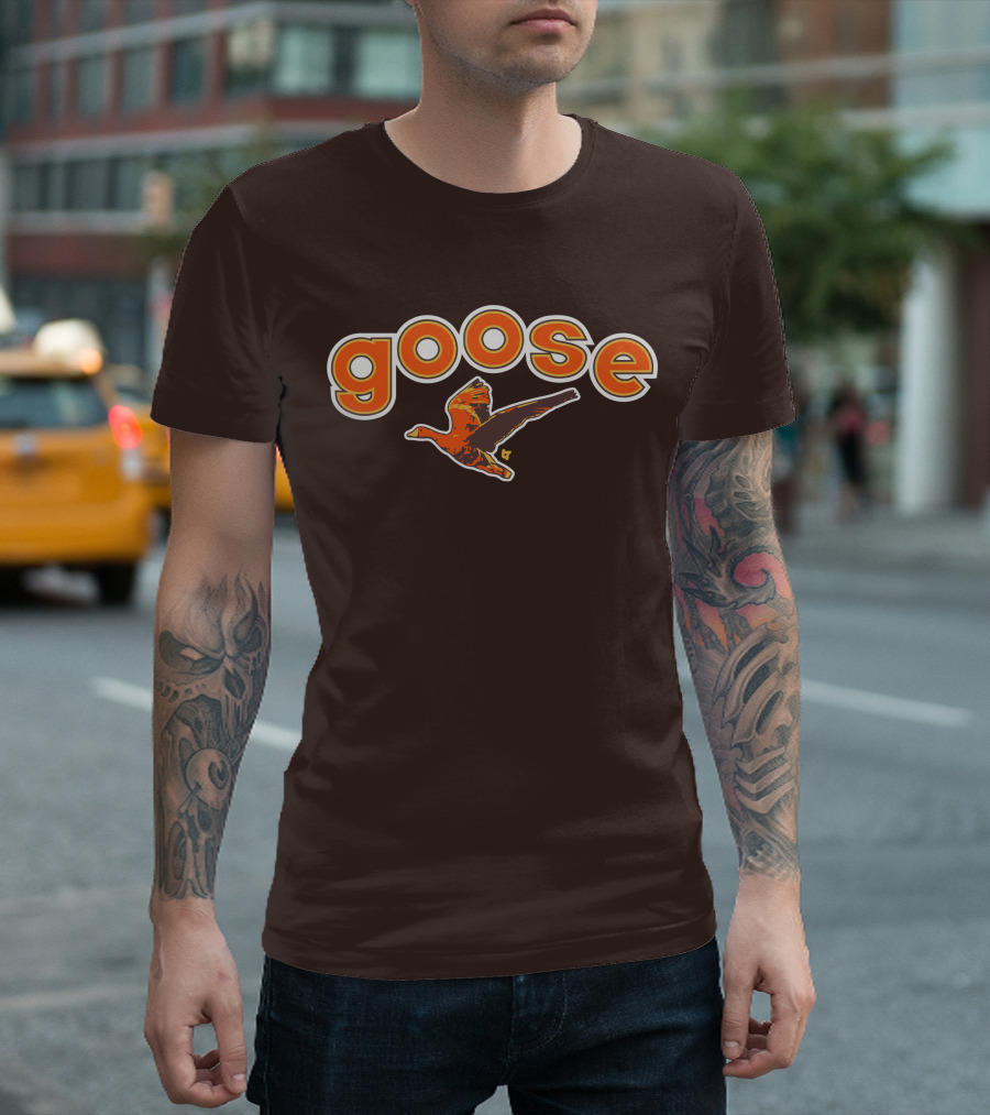 Goose Padres Brown and Orange T-Shirt