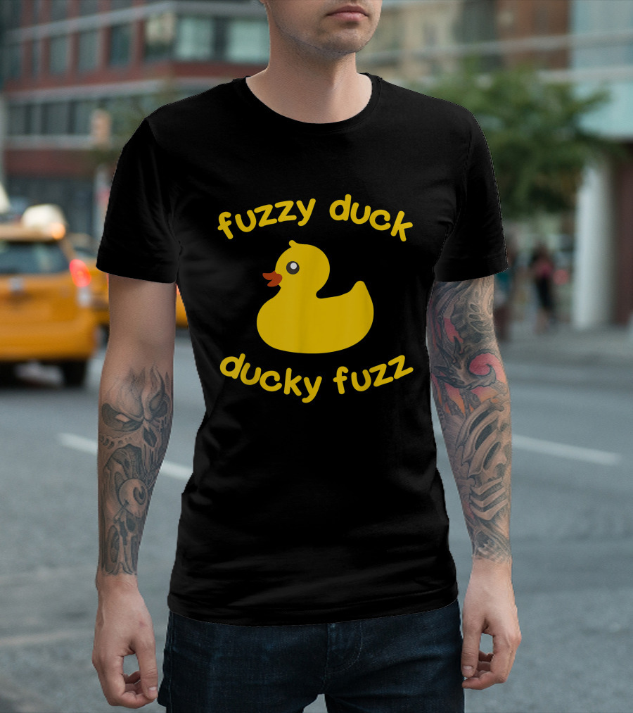Fuzzy Duck Ducky Fuzz Rubber Duck Toy T-Shirt