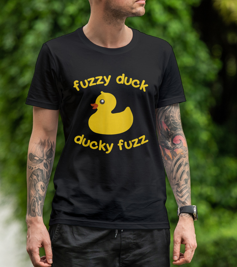 Fuzzy Duck Ducky Fuzz Rubber Duck Toy T-Shirt