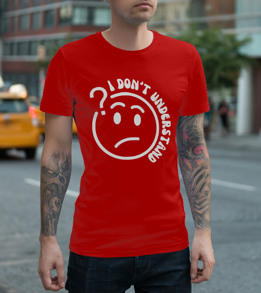 I Don’t Understand Question Mark Face Cropped T-Shirt
