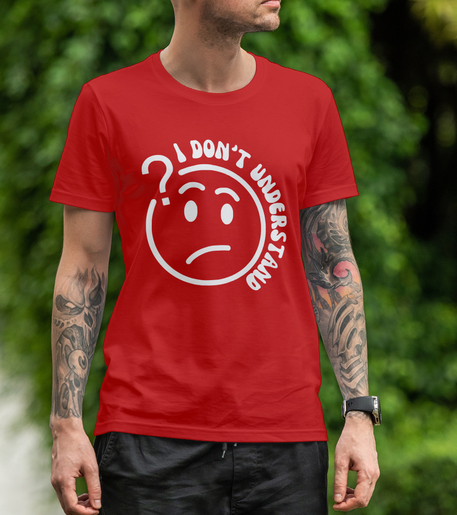 I Don’t Understand Question Mark Face Cropped T-Shirt