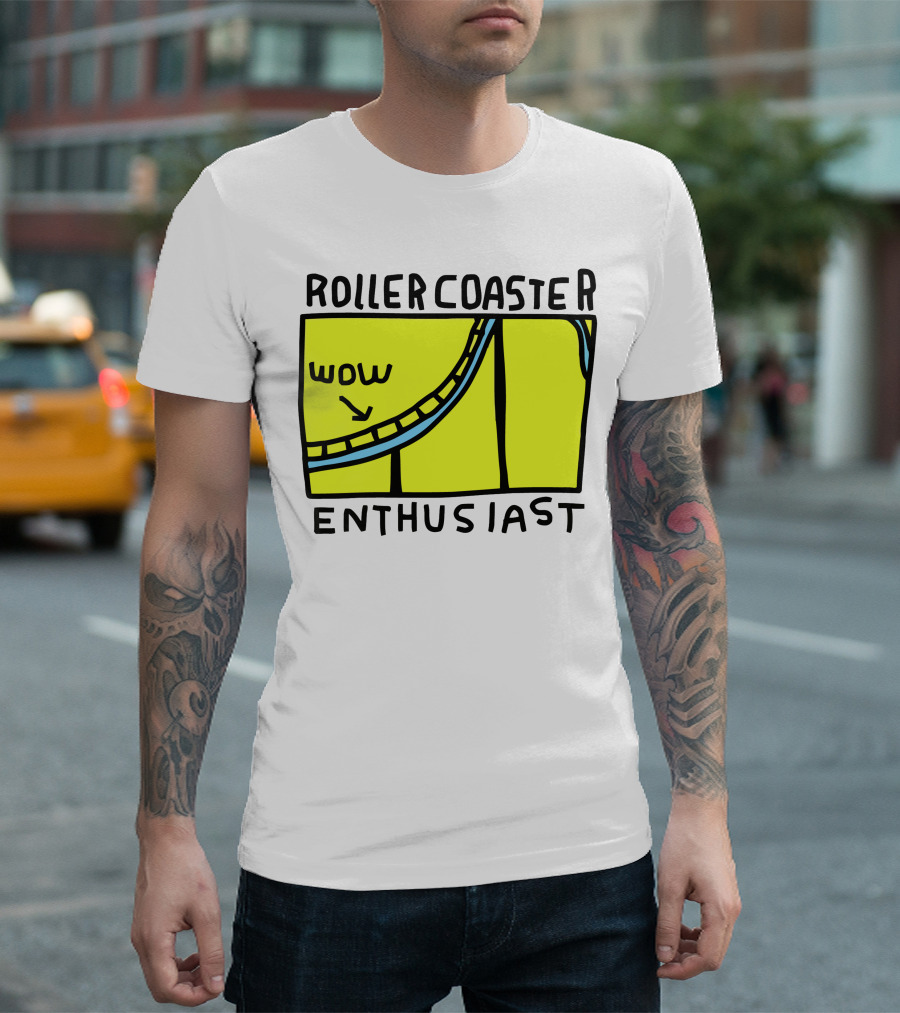 Roller Coaster Enthusiast Wow T-Shirt