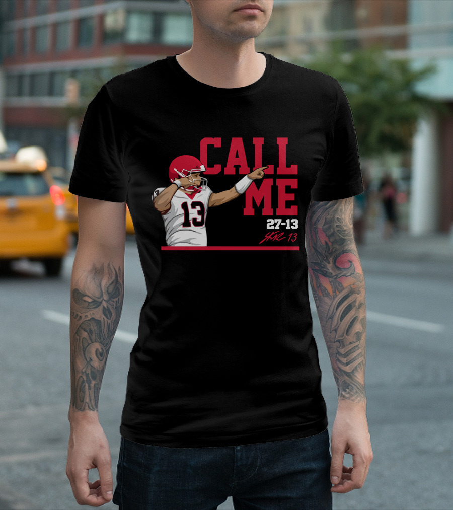 Call Me 13 Stetson Bennett X The Players Trunk 27-13 T-Shirt