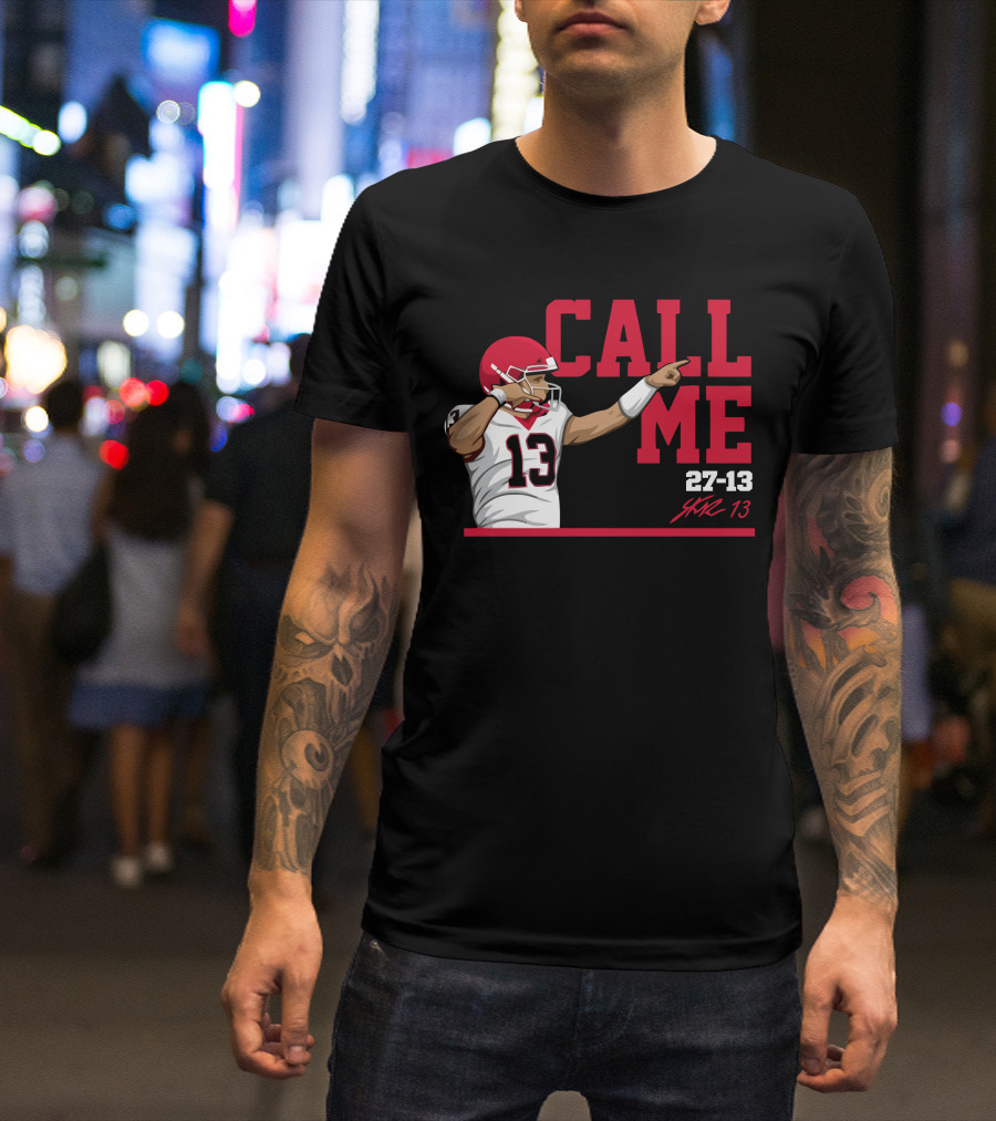 Call Me 13 Stetson Bennett X The Players Trunk 27-13 T-Shirt