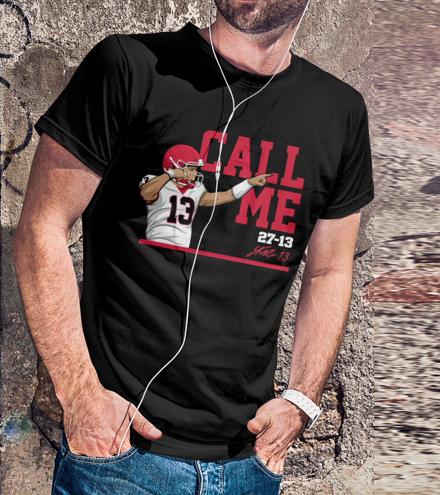 Call Me 13 Stetson Bennett X The Players Trunk 27-13 T-Shirt