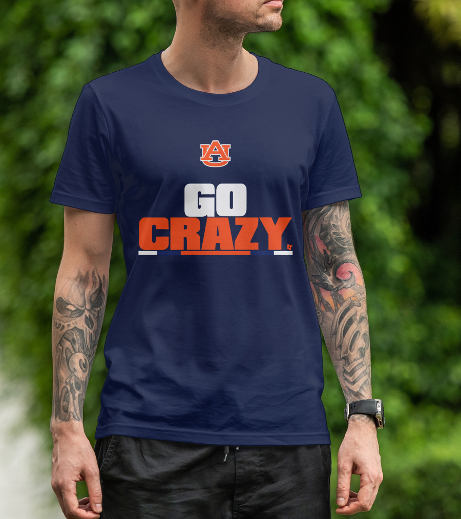 Auburn University Go Crazy Football Tigers T-Shirt