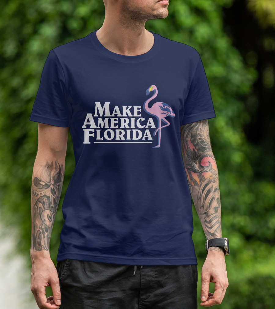 Make America Florida Pink Flamingo T-Shirt