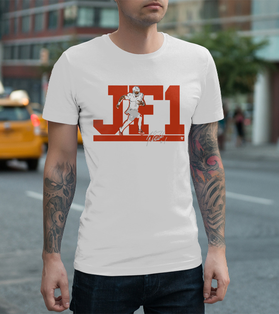 JF1 Justin Fields Football Signature T-Shirt