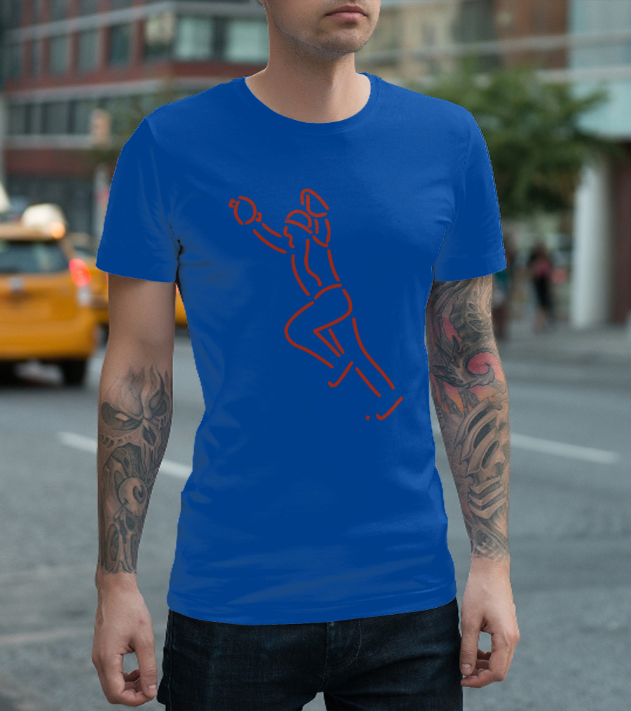 The Kid Neon Baseball Catch Line T-Shirt