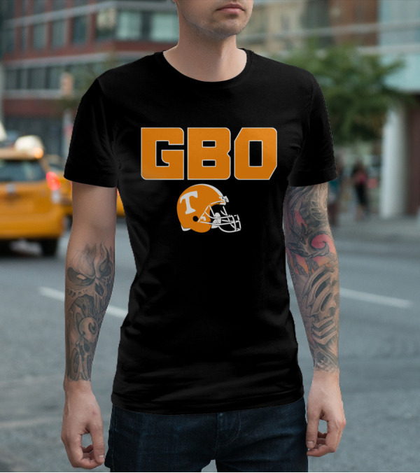 GBO Tennessee Football Go Big Orange T Helmet T-Shirt
