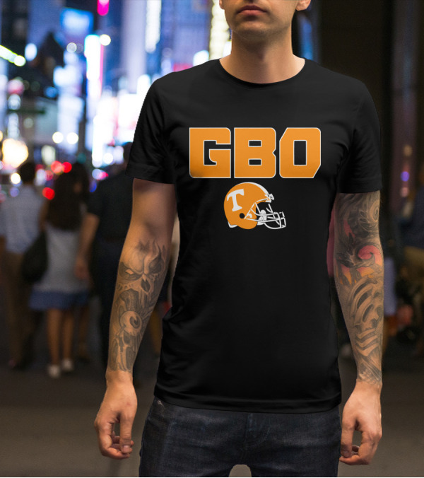GBO Tennessee Football Go Big Orange T Helmet T-Shirt