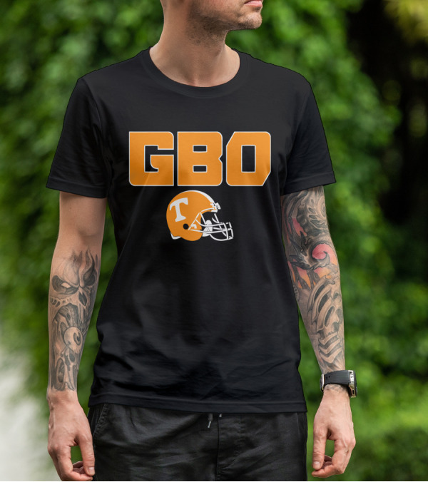 GBO Tennessee Football Go Big Orange T Helmet T-Shirt