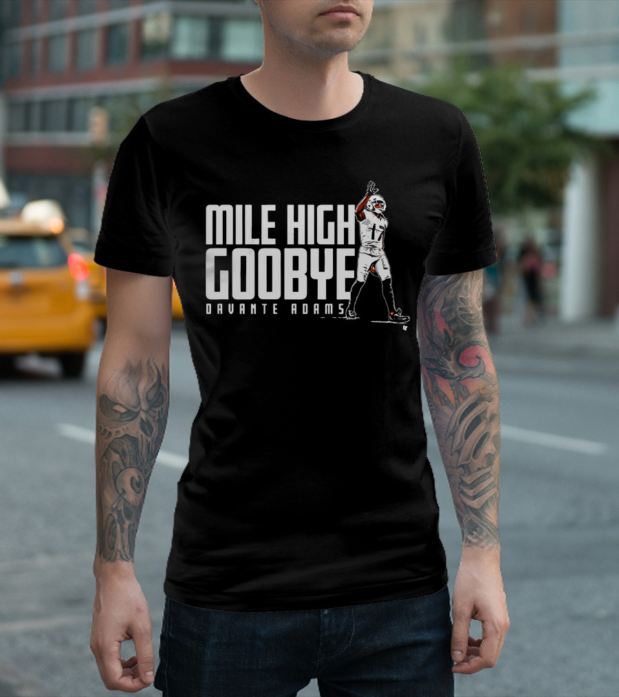 Mile High Goodbye Davante Adams Football T-Shirt