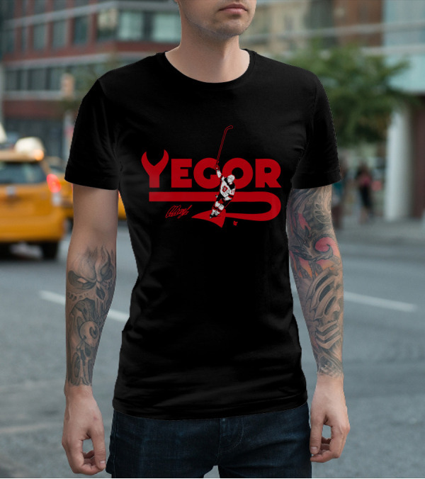 Yegor Sharangovich Celly Hockey Celebration T-Shirt