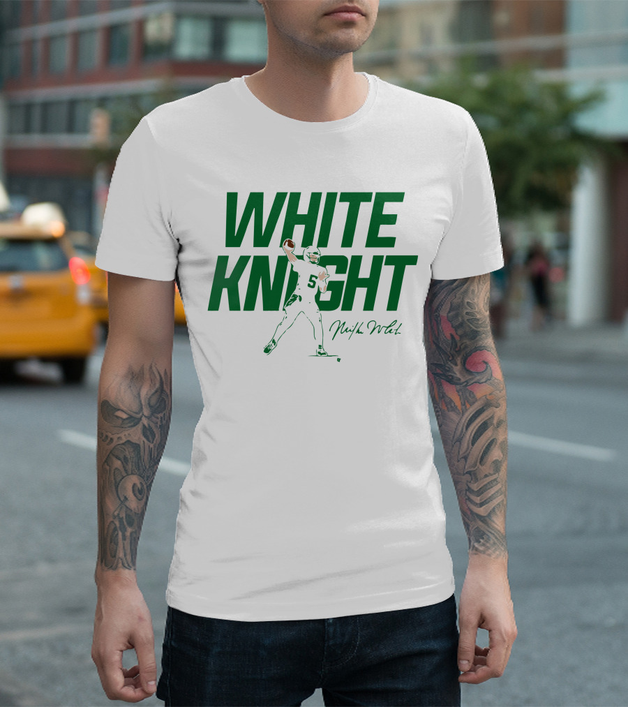 WHITE KNIGHT MIKE WHITE Football Player Five T-Shirt