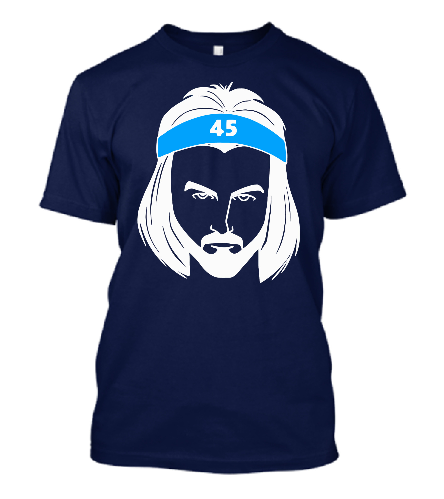 Tar Heel Illustrated Brady Manek Number 45 Stencil T-Shirt
