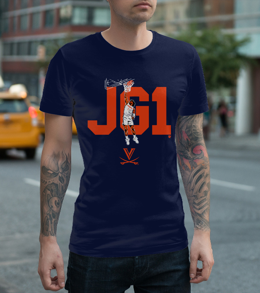 Virginia Basketball Jayden Gardner JG1 Dunk T-Shirt