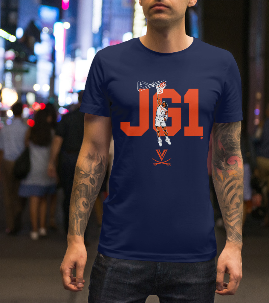 Virginia Basketball Jayden Gardner JG1 Dunk T-Shirt