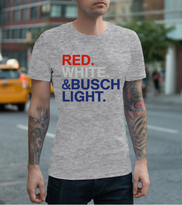 Rodney Davis Red White And Busch Light T-Shirt