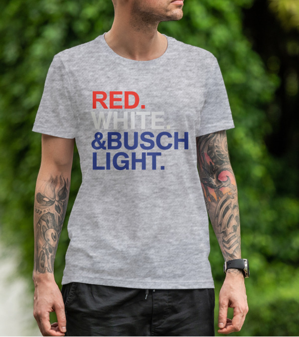 Rodney Davis Red White And Busch Light T-Shirt