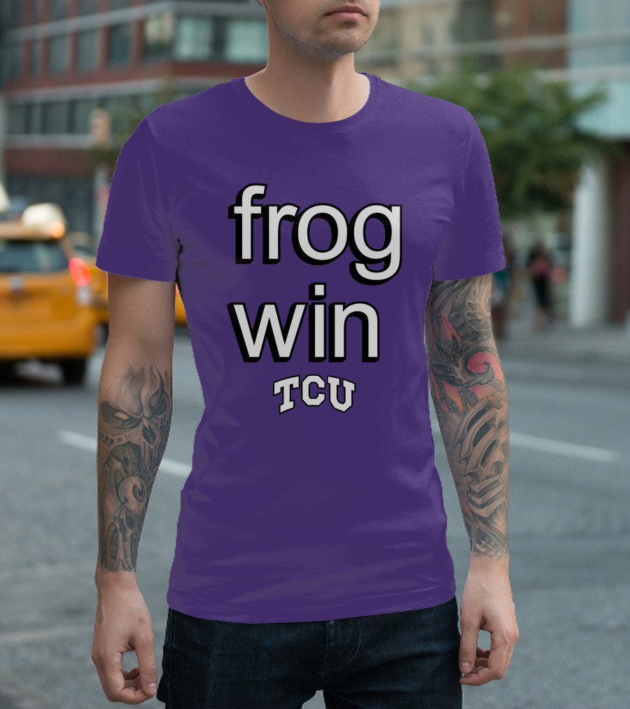 Frog Win TCU Football T-Shirt