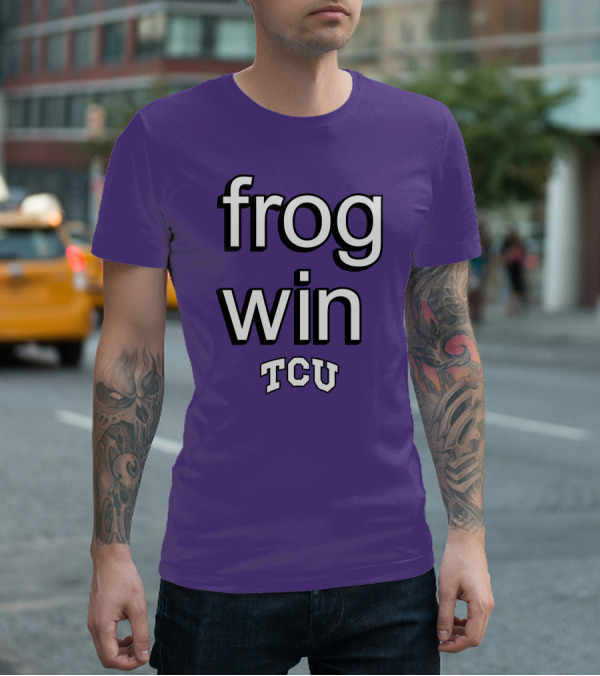 Frog Win TCU Football T-Shirt