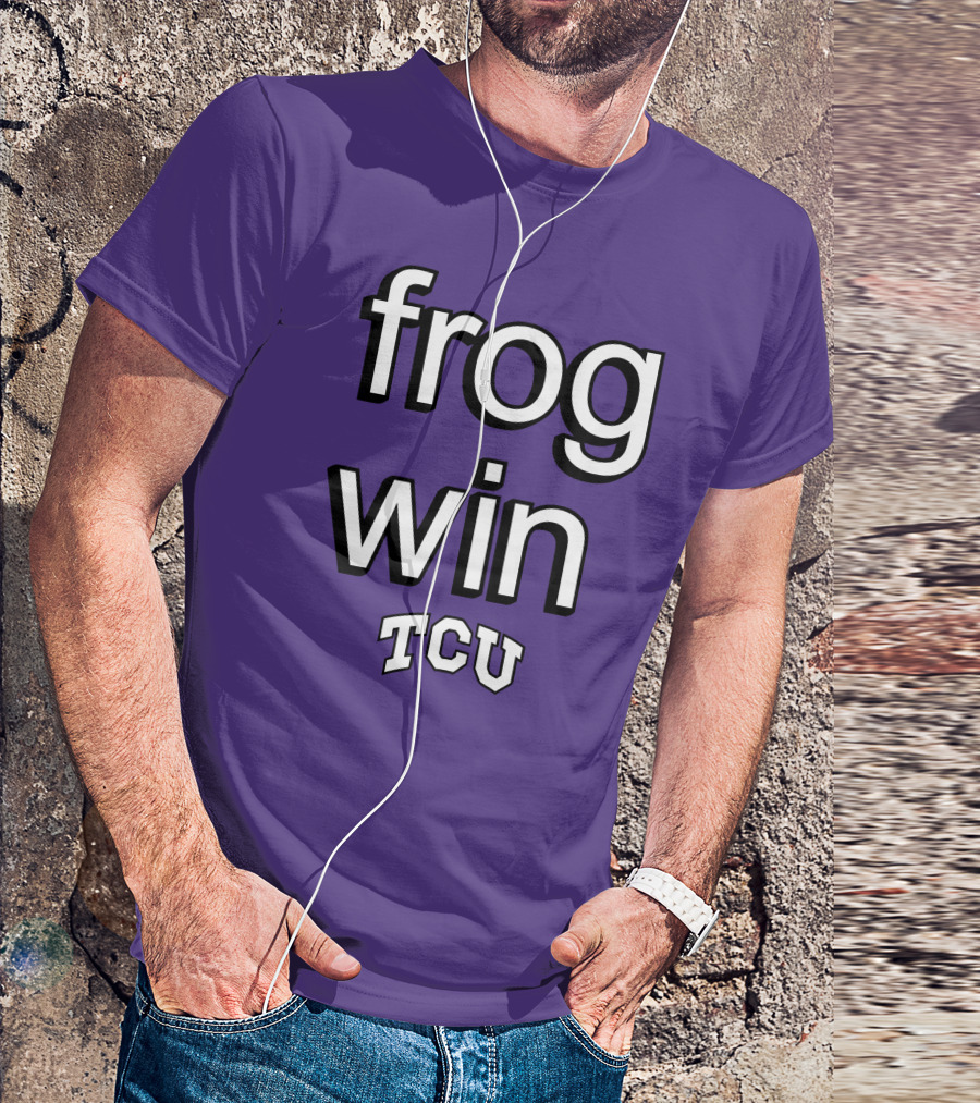 Frog Win TCU Football T-Shirt