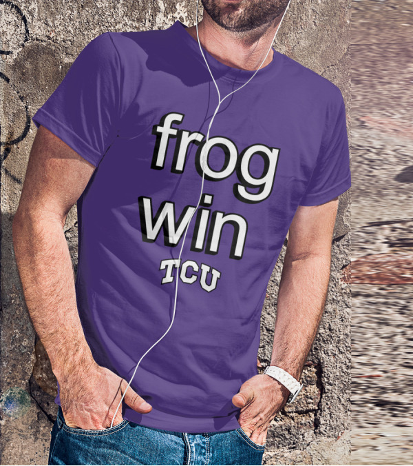 Frog Win TCU Football T-Shirt