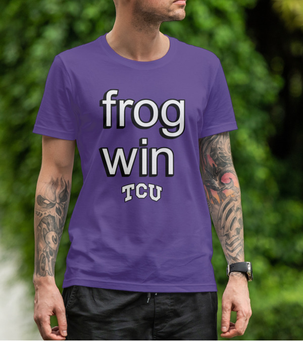 Frog Win TCU Football T-Shirt