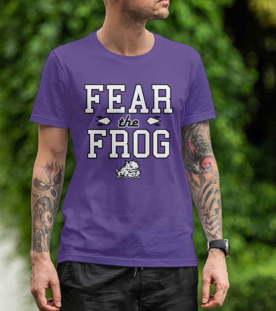Fear The Frog TCU Football Horned Frog Spirit T-Shirt