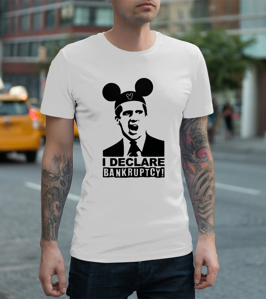 I Declare Bankruptcy Parody With Mickey Ears T-Shirt