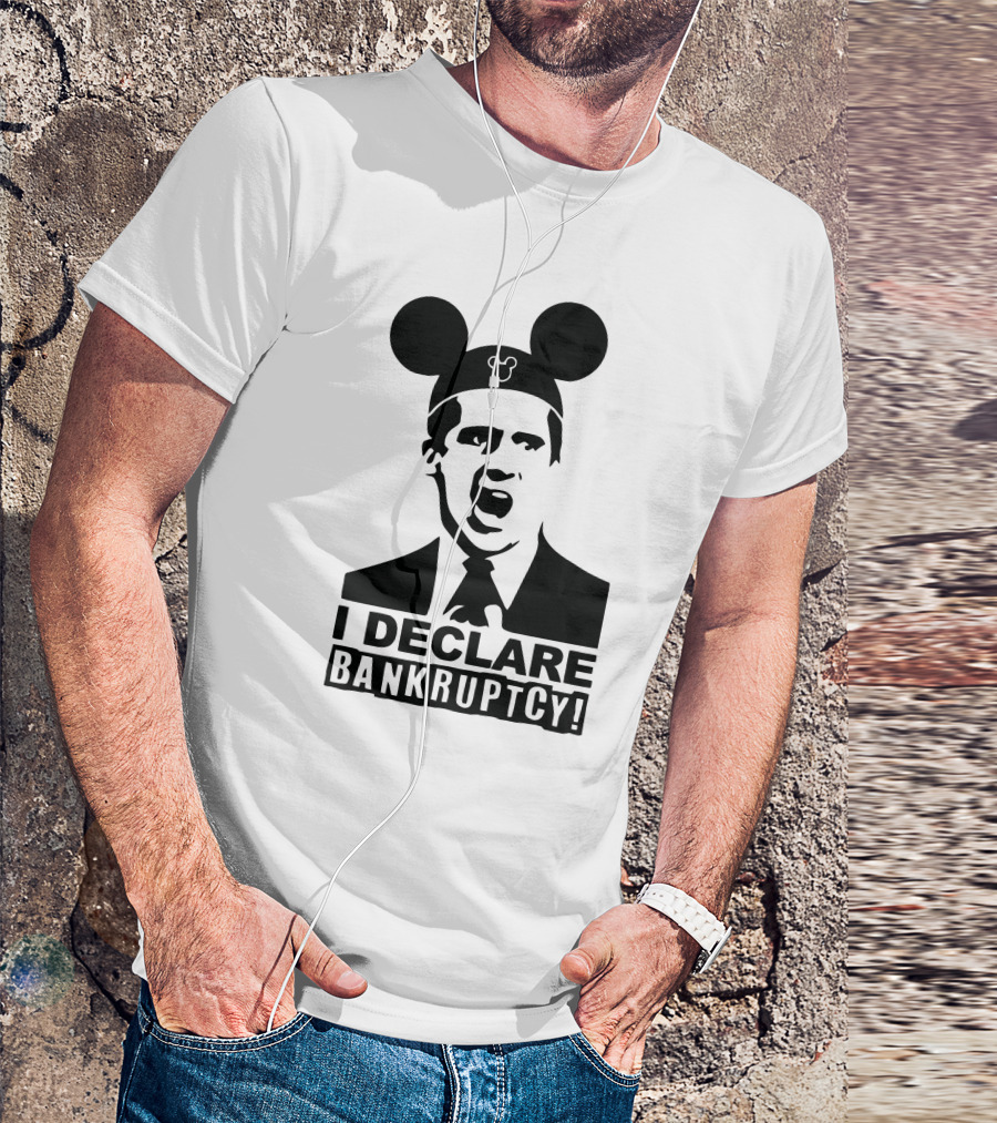 I Declare Bankruptcy Parody With Mickey Ears T-Shirt